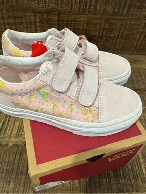 Vans Kids Old Skool V Pink Butterflies